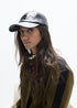 Gorra Pespunteada con Detalle de Mini Tachas Negro Lola Casademunt