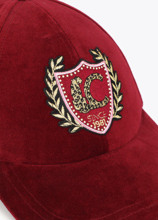 Gorra en Terciopelo con Detalle de Parche Lc Vino Lola Casademunt