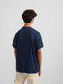 Silbon Camiseta Raqueta Media Azul Marino