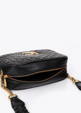 Bandolera Acolchada con Mini Tachas Negro LF2604024