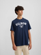 Silbon Camiseta Raqueta Media Azul Marino
