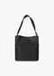 Shopper Efecto Piel Rayas Acolchadas y Detalle Bola Metálica Negro Lola Casademunt