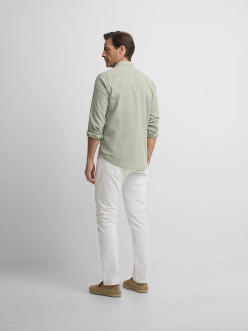 Silbon Camisa Sport Lino Verde Medio