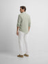 Silbon Camisa Sport Lino Verde Medio