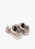 Deportiva Combinada en Diferentes Materiales y Piel Gris-Metal Lola Casademunt
