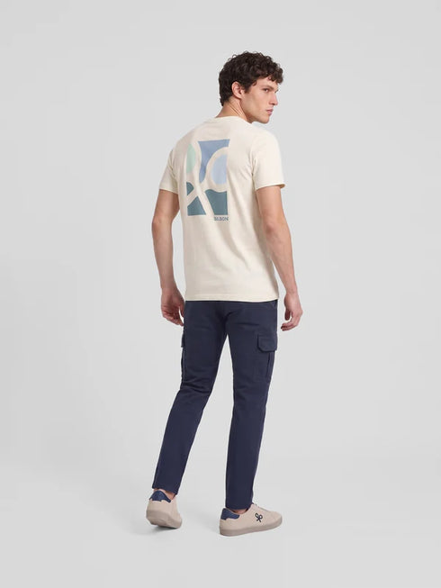 Silbon Camiseta Poster Raquetas Crema