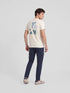 Silbon Camiseta Poster Raquetas Crema
