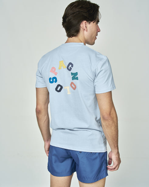 Camisa Letras Colores Espalda 000062 Spagnolo
