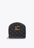 Monedero Efecto Piel Acolchada con Mini Tachas Negro LF2612003