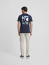 Silbon Camiseta Poster Raquetas Azul Marino