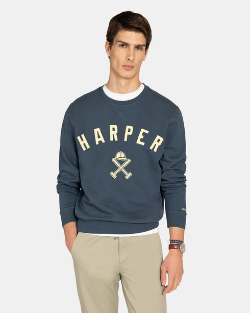 Harper & Neyer Sudadera New England Navy Gray 404326010.000480
