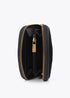 Monedero Efecto Piel Animal Print con Detalles en Efecto Piel Negro-Marron LF2612012