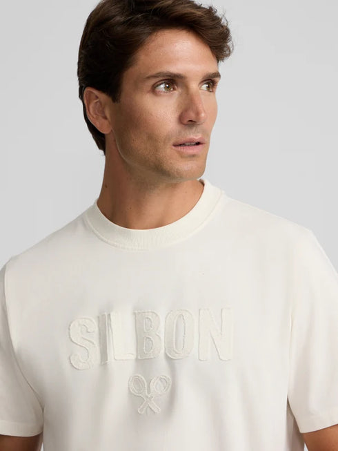 Silbon Camiseta Silbon Patch Tono Crema