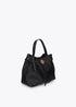 Shopper Pequeño Aplique Metálico Leopardo Negro Lola Casademunt