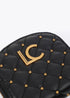 Monedero Efecto Piel Acolchada con Mini Tachas Negro LF2612003