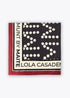 Pañuelo Multi M 90x90cm Negro-Crudo Lola Casademunt