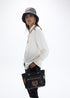 Bandolera Nylon con Parches Negro Lola Casademunt