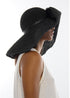 Sombrero de Ala Ancha en Efecto Rafia Negro Lola Casademunt LS2607008