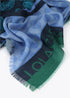 Fular Medallón Tigre 100x200cm Azul-Verde Lola Casademunt