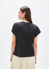 Camiseta Loro con Plumas Negro Lola Casademunt LS2615030