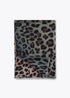 Fular Animal Print Degradado 100x200cm Crudo-Azul Lola Casademunt