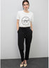 Camiseta Rosco con Strass Blanco Lola Casademunt LS2615103