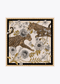 Pañuelo Tigres y Flores 90x90cm Crudo-Negro Lola Casademunt