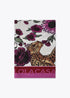 Fular Tigres y Flores 100x200cm Rosa-Crudo LF2607038