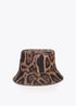 Bucket Combinado en Estampado Animal Print y Ecopiel Marron-Marron LF2607024