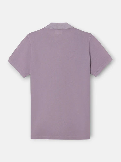 Silbon Polo Clasico Garment Dye Malva