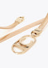 Cinturón Metal Stretch Logo Ovalado Dorado Lola Casademunt