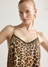 Vestido Largo Tirantes Animal Print Marron-Multicol Lola Casademunt LS2616004