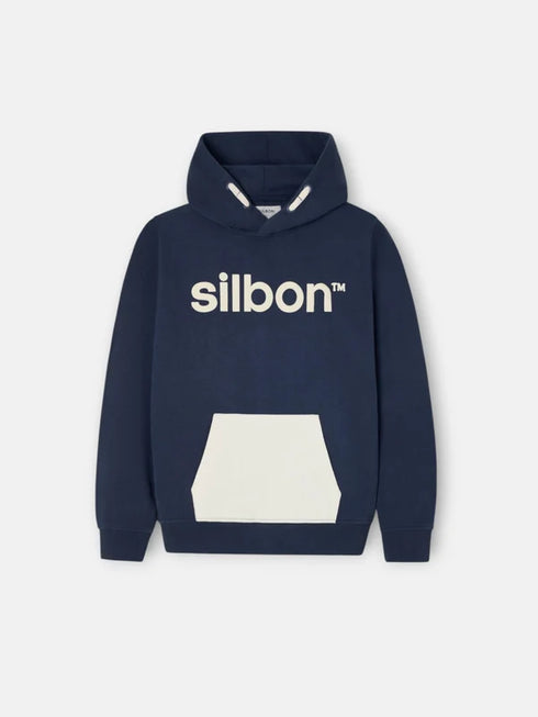 Silbon Sudadera Kids Deportiva Canguro Marino