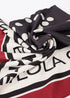 Pañuelo Multi M 90x90cm Negro-Crudo Lola Casademunt