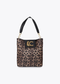 Shopper con Detalle de Cadena y Logo Leopardo Efecto Piel Marron-Negro LF2604085