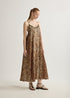 Vestido Largo Tirantes Animal Print Marron-Multicol Lola Casademunt LS2616004