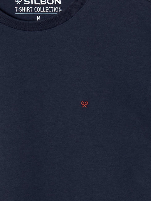 Silbon Camiseta Silbon Minilogo Azul Marino