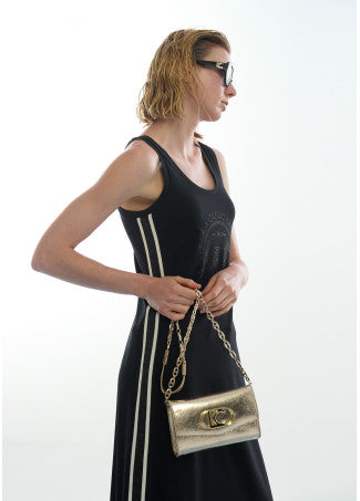 Vestido Rosco Cintas Laterales Negro Lola Casademunt LS2616148