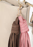 Bandolera Efecto Piel con Pompones a Contraste Crudo Lola Casademunt