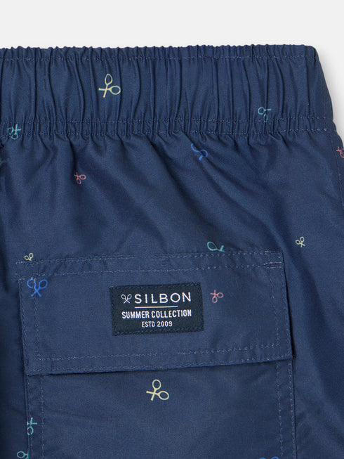 Silbon Bañador Multiraquetas Colores Azul Marino