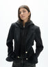 Americana Tecnica con Chaleco Nylon Acolchado Interior Negro-Negro Lola Casademunt