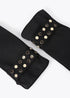 Guantes LC Efecto Piel con Pulsera de Tachas Personalizadas Negro LF2607029