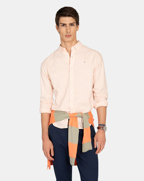 Harper & Neyer Camisa Mediterraneo Striped Oxford Coral Peach 201326017.000710