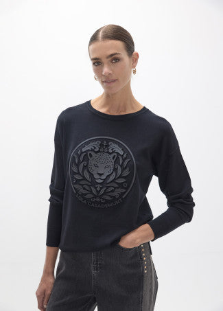 Jersey Rosco Embossed Negro Lola Casademunt