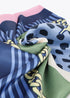 Pañuelo Lc Blue Animal 90x90cm Azul-Verde Lola Casademunt
