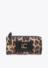 Billetero Efecto Piel Animal Print con Bolsillo Delantero Efecto Piel Negro-Marron LF2612013
