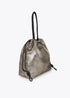 Shopper Tejido Fantasía Combinado con Efecto Piel Dorado Lola Casademunt