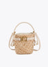 Bombonera con Detalles de Efecto Piel Crudo-Blanco Lola Casademunt LS2604060