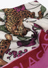 Fular Tigres y Flores 100x200cm Rosa-Crudo LF2607038