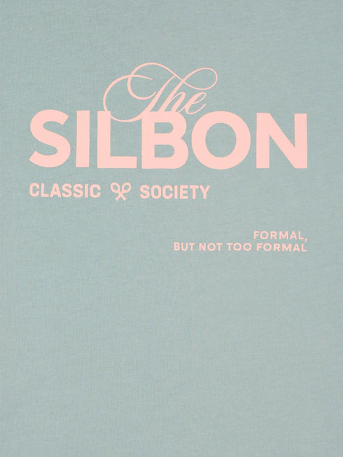 Silbon Camiseta Special Fit Silbon Classic Society Verde Gris